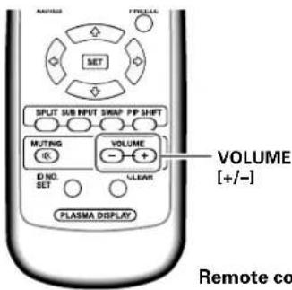 PIONEER PDP425CMX - Adjusting sound volume - 2