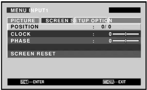 PIONEER PDP425CMX - Use the / buttons to select the adjustment item, then press the SET button. - 1
