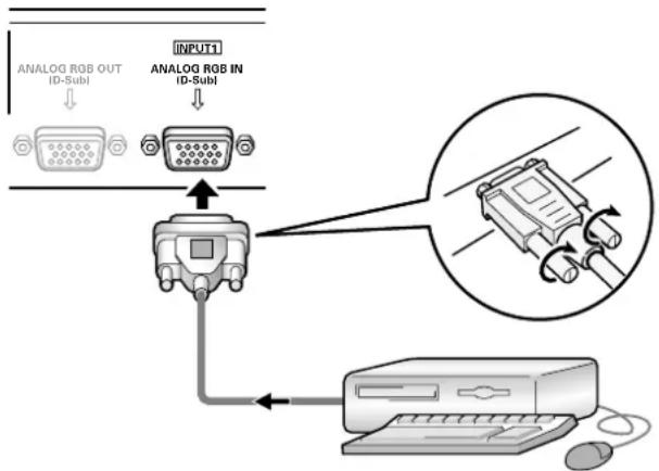 PIONEER PDP425CMX - Connection to INPUT1 - 1