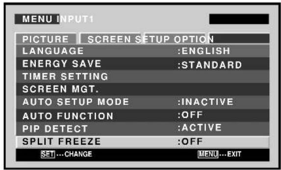 PIONEER PDP425CMX - Setting the memo screen (SPLIT FREEZE) - 5