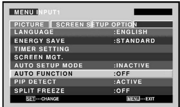 PIONEER PDP425CMX - Automatic input switching (AUTO FUNCTION) - 5