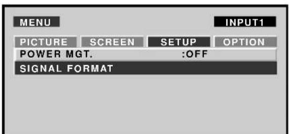 PIONEER PDP425CMX - [SIGNAL FORMAT] setup - 4