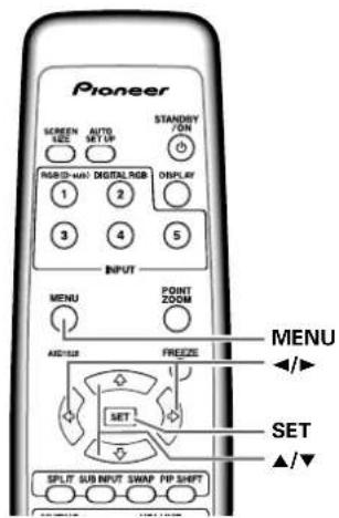 PIONEER PDP425CMX - [SIGNAL FORMAT] setup - 1