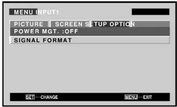 PIONEER PDP425CMX - [SIGNAL FORMAT] setup - 5
