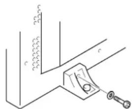 PIONEER PDP425CMX - Fix this unit using the supplied washer and bolt. - 1