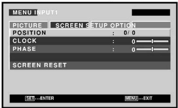 PIONEER PDP425CMX - Adjusting screen POSITION, CLOCK, and PHASE - 4