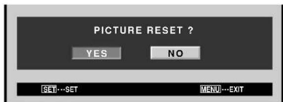 PIONEER PDP425CMX - To reset [PICTURE] mode settings to the default - 1