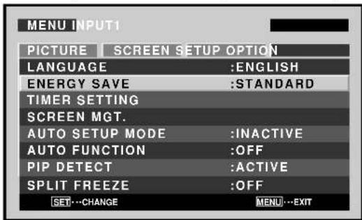 PIONEER PDP507CMX - Energy saving settings (ENERGY SAVE) - 4