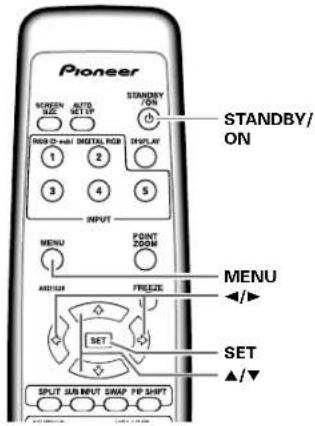 PIONEER PDP507CMX - Setting the onscreen display language - 1