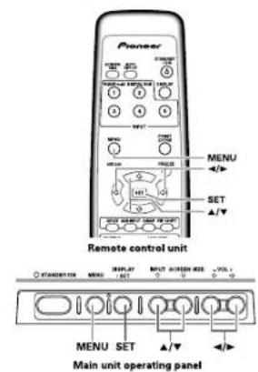 PIONEER PDP507CMX - PICTURE/SCREEN Adjustment - 1