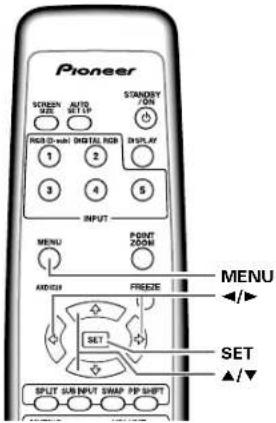 PIONEER PDP507CMX - Setting the PRESENT TIME - 1