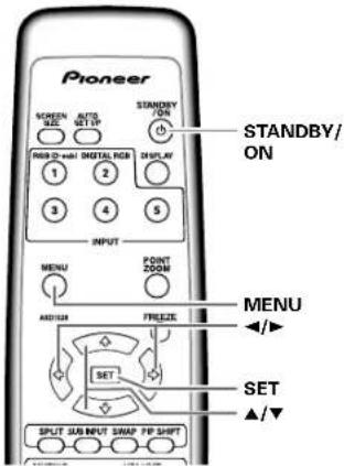 PIONEER PDP507CMX - Réglage de la langue d'affichage sur écran - 1