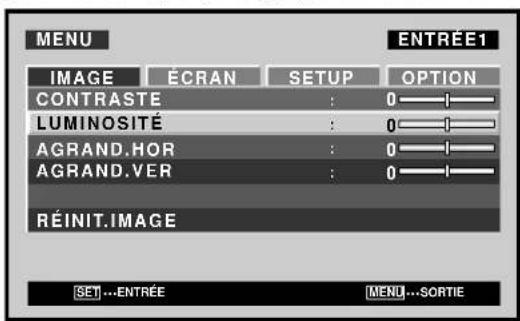 PIONEER PDP507CMX - Réglages de l'IMAGE et de l'ÉCRAN - 4