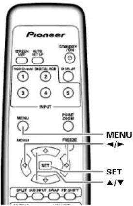 PIONEER PDP507CMX - Réglage du mode de sous-écran (DÉTECTION PIP) - 1
