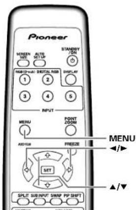 PIONEER PDP507CMX - Setting the ORBITER - 1