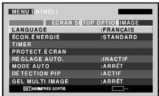 PIONEER PDP507CMX - Réglage de l'écran de mémo (GEL MULTI IMAGE) - 4