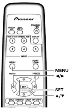 PIONEER PDP507CMX - To return to operating mode: - 1