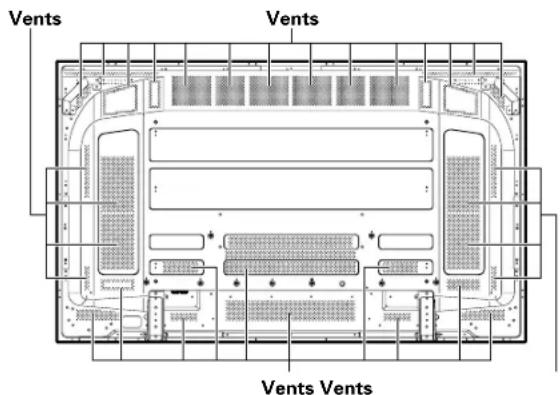 PIONEER PDP507CMX - Cleaning the vents - 2