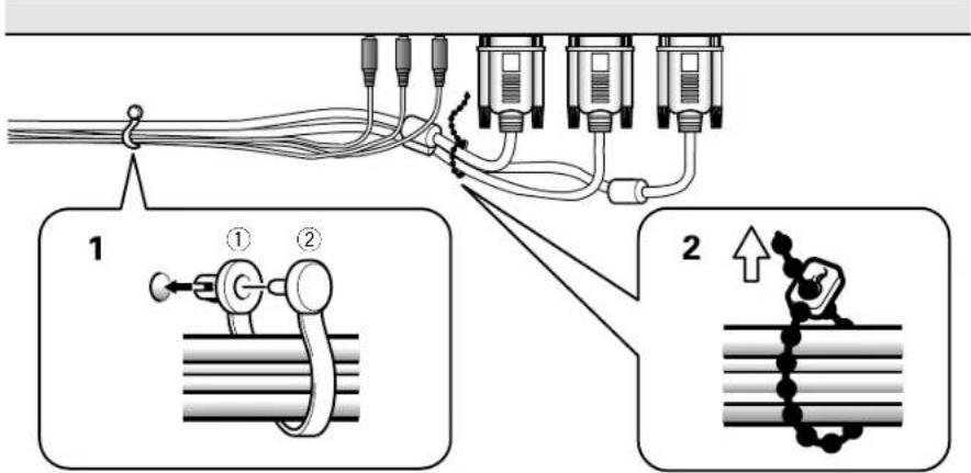 PIONEER PDP507CMX - How to route cables - 1