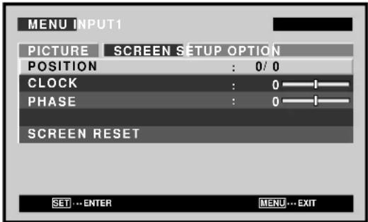 PIONEER PDP507CMX - Use the ▲/▼ buttons to select the adjustment item, then press the SET button. - 1