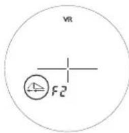 NIKON Coolshot 80i VR - ■ Changing the measurement display mode (F2) - 1