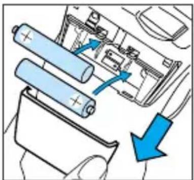 BRAUN PrecisionSensor BP2008 - Inserción de las baterías - 1