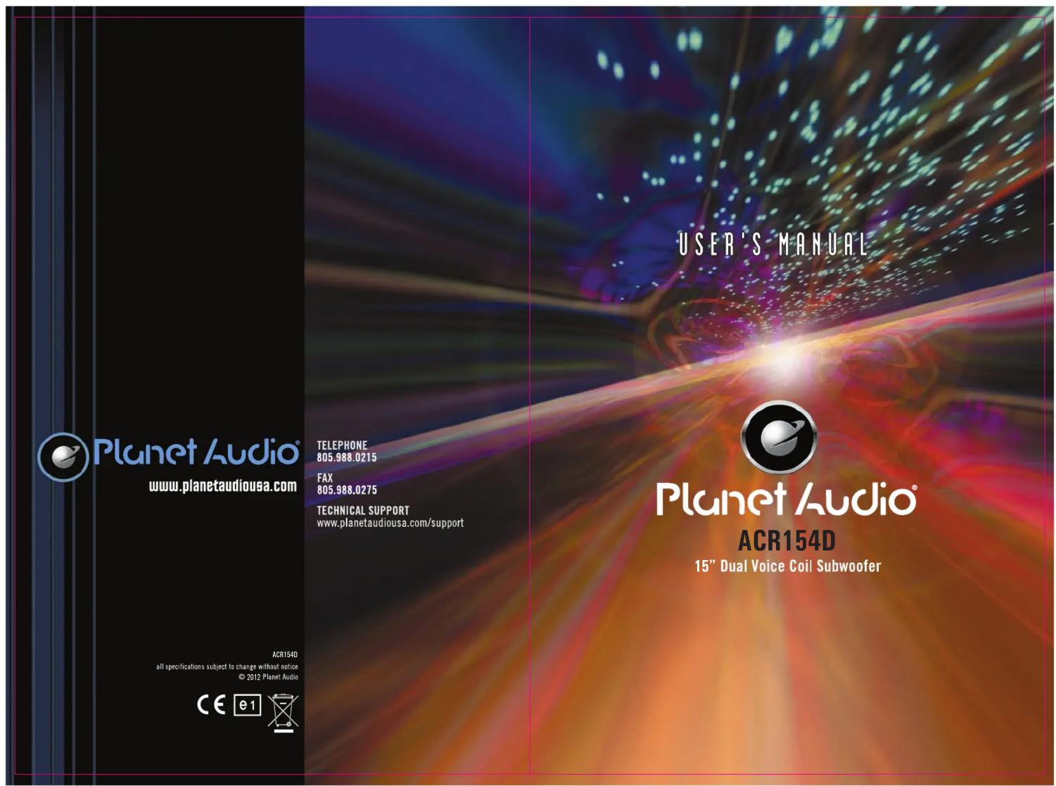 Planet Audio Anarchy ACR154D - 1