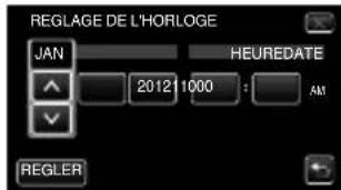 JVC Everio GZV500BUS - Régler l'horloge - 3