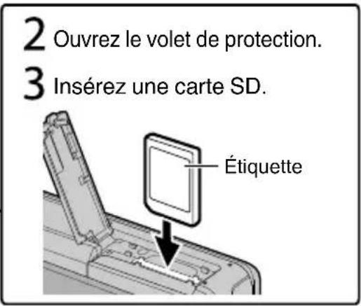 JVC Everio GZV500BUS - Insérer une nouvelle carte SD - 2