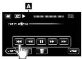 JVC Everio GZV500BUS - Utiliser les iconônes touches/miniatures - 2
