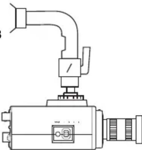 JVC TKC9511EG - Montaje del soporte de montaje de la CAMERA en la parte superior de la misma - 3