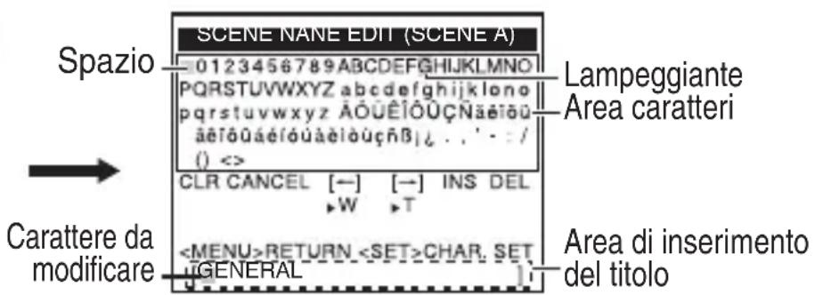 JVC TKC9511EG - Modifica del nome del file scena (SCENE NAME) - 2