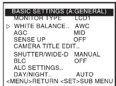 JVC TKC9511EG - Regolazione del bilanciamento del bianco manuale - 1