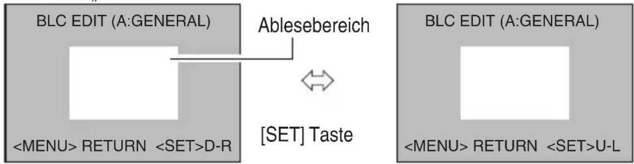 JVC TKC9511EG - Einstellung des Fotometriebereichs für den Gegenlichtkompensation - 1