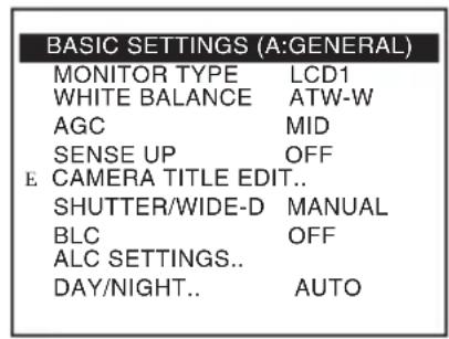 JVC TKC9511EG - Ajuste de [CAMERA TITLE] - 1