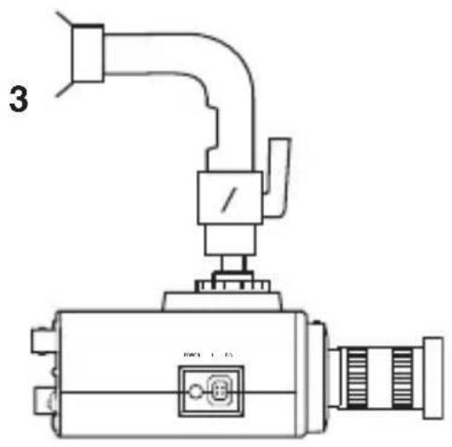 JVC TKC9511EG - Mounting the Camera-Mounting Bracket on Top of the Camera - 2
