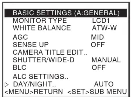 JVC TKC9511EG - Setting [DAY/NIGHT] to "AUTO" - 3