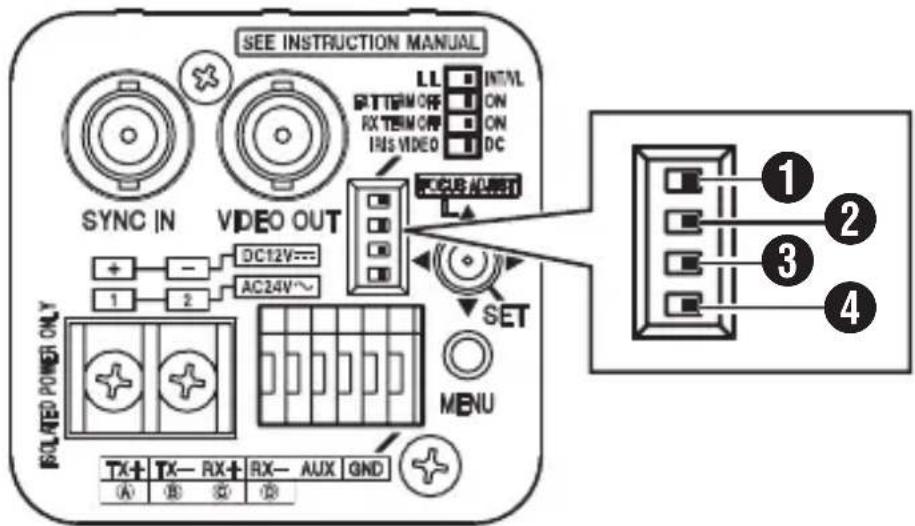 JVC TKC9511EG - Configuración de los conmutadores - 1