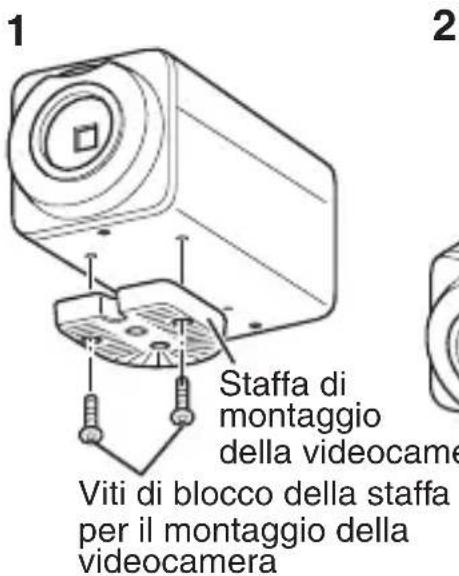 JVC TKC9511EG - Montaggio della staffa di montaggio della videocamera sulla parte superiore della videocamera - 1