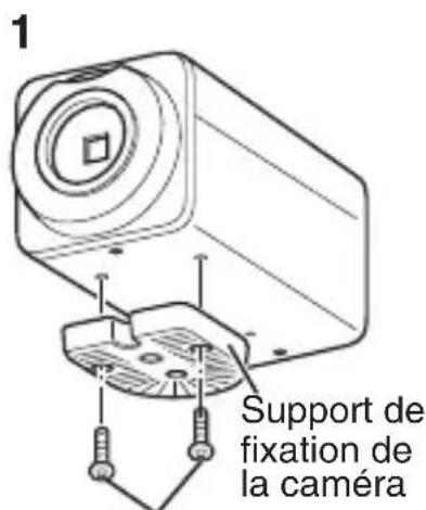 JVC TKC9511EG - Installation du support de fixation sur le dessus de laamera - 1