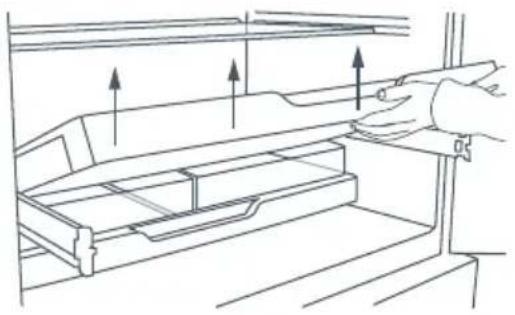 Fisher & Paykel Active Smart E522BLXU - Pour retirer les plateaux ou les bacs fixes : - 1