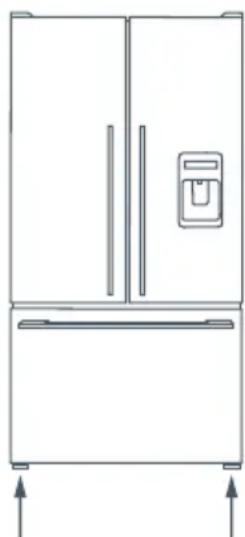 Fisher & Paykel Active Smart E522BLXU - Nivelación de la puerta del refrigerador (Modelo RF201A únicamente) - 3