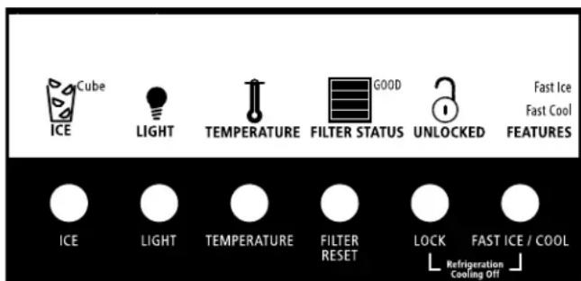 WHIRLPOOL GC3SHAXVA - Temperature Control Adjustment and Cooling On/Off - 1