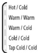 WHIRLPOOL WTW6600SB - Temperatura de lavado/enjuague - 1