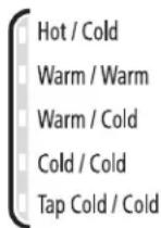 WHIRLPOOL WTW6600SB - Wash/Rinse Temp (température de lavage/rinçage) - 1