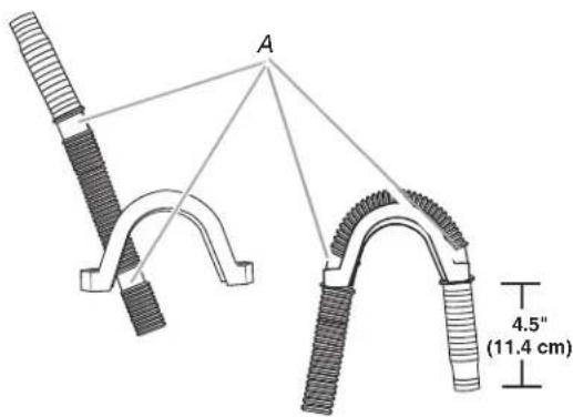 WHIRLPOOL WTW6700TW - Connecting the drain hose form to the corrugated drain hose - 1