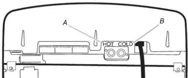 WHIRLPOOL WTW6700TW - Connect the inlet hoses to the washer - 1