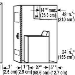 WHIRLPOOL WTW6200SW - Installation spacing for recessed area and closet installations - 2