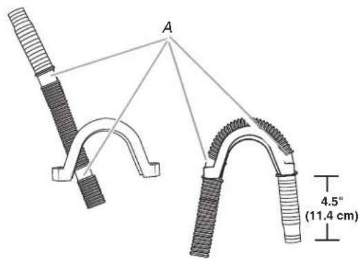 WHIRLPOOL WTW6200SW - Connecting the drain hose form to the corrugated drain hose - 1