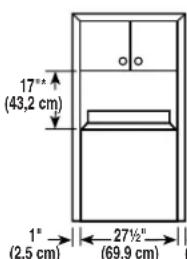 WHIRLPOOL WTW6200SW - Espacio de instalación para la instalación en un lugar empotrado o en un closet - 1